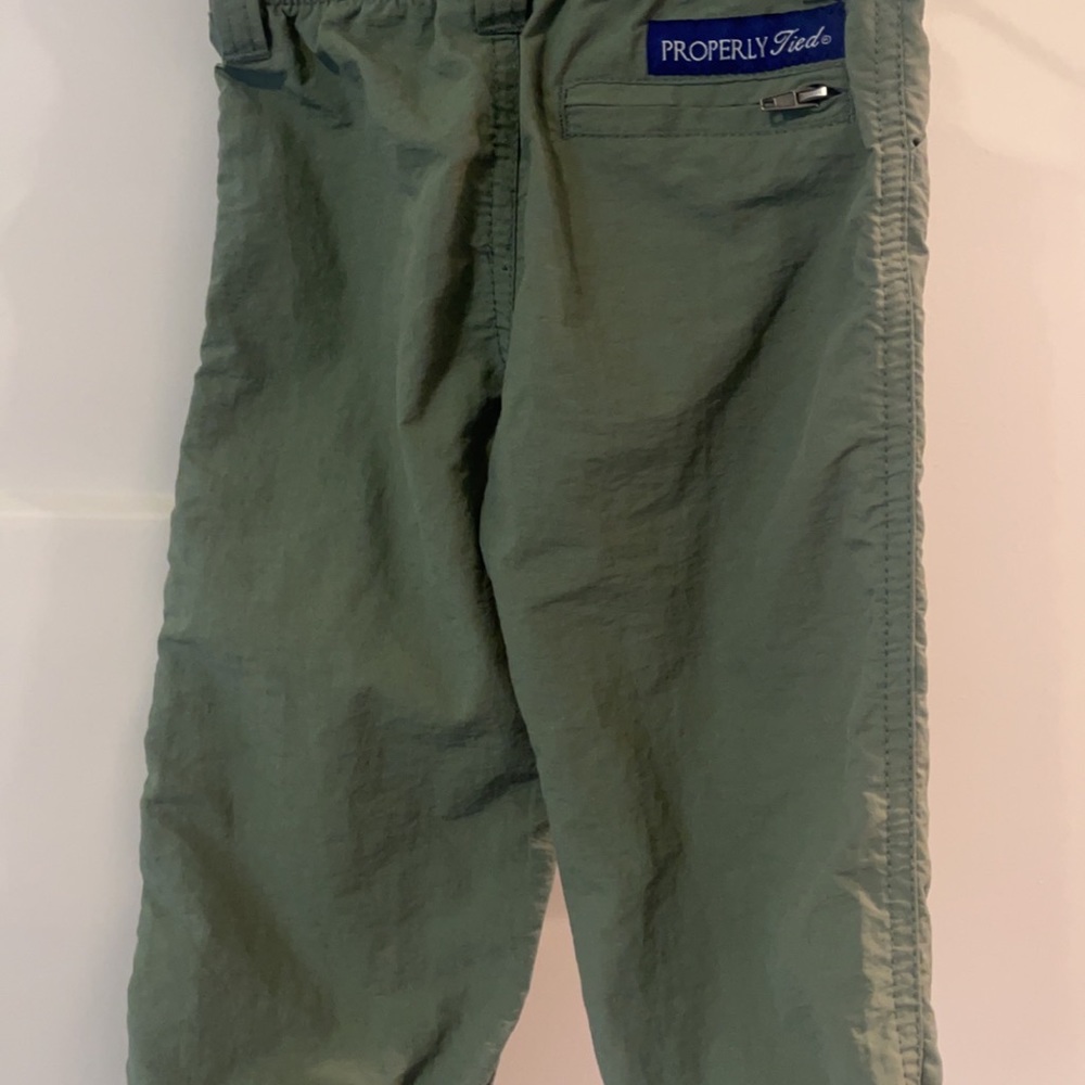 Properly tied pants. Washed never worn